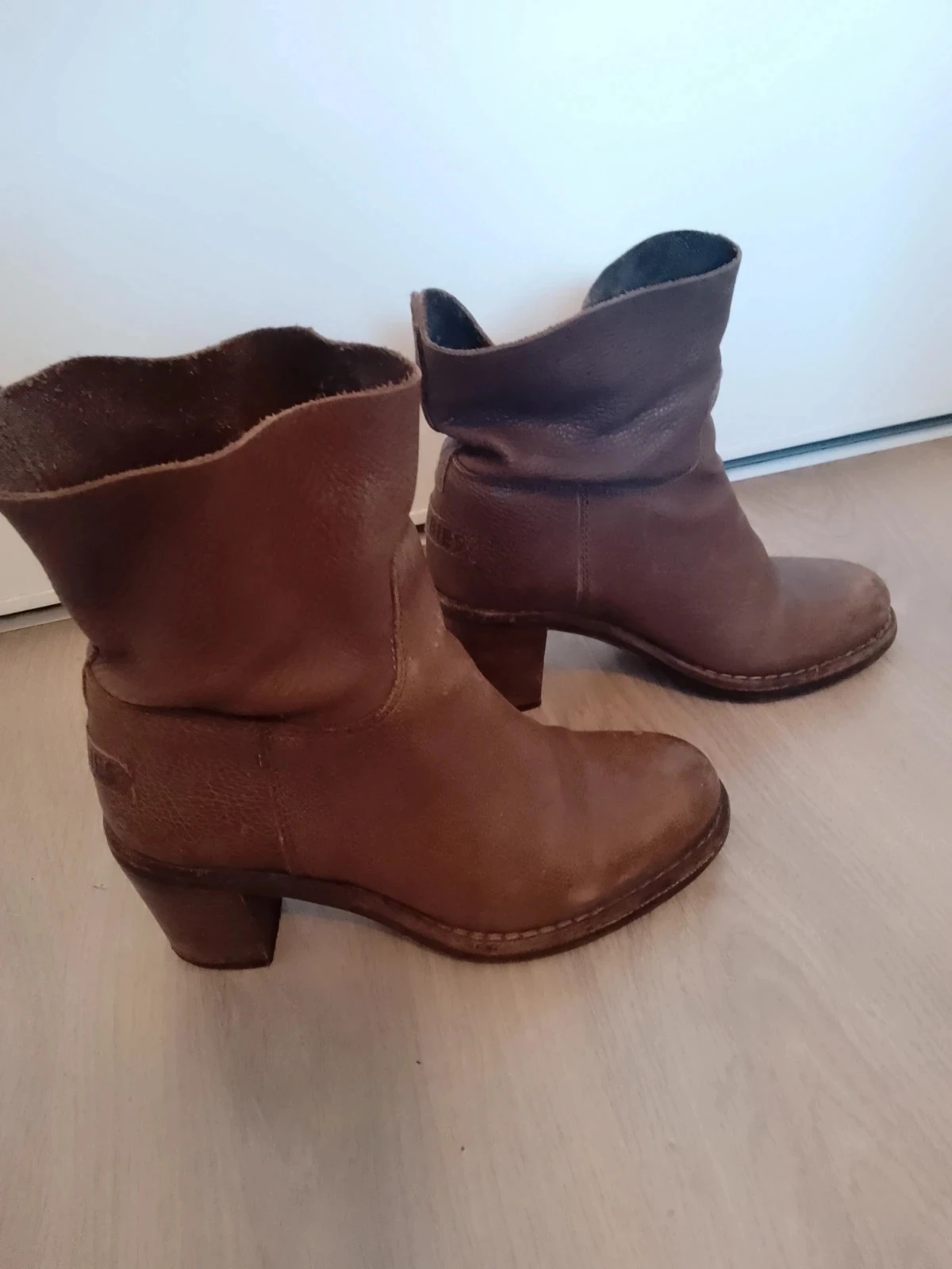 Botas femininas 38 shabbies em couro natural – photo 4